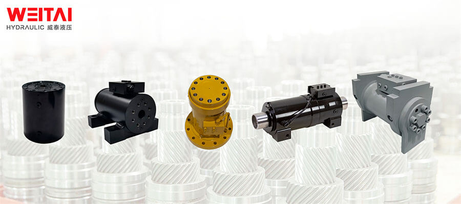 Different series of hydraulic rotary actuators