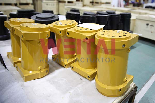 helical hydraulic rotary actuator